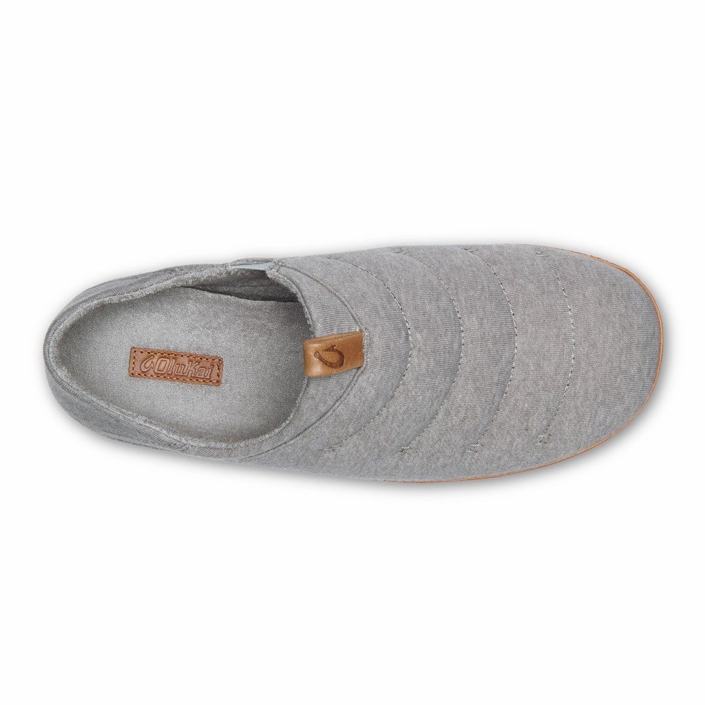 Olukai Men's Mahana Slipper - Vapor / Sahara US219-673